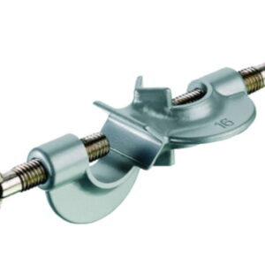 Carl Friedrich Usbeck Double Socket for Rods up to 16mm (Zinc Die-Cast, Powder Coated)