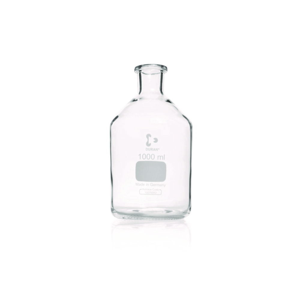 DWK Duran Narrow Neck Bottle 1L, Clear, Without Cap