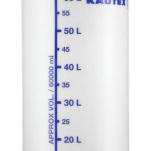 Kautex Textron HDPE Carboy with Handle and Base Thread, 60 Liters