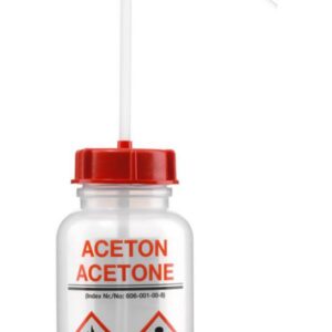 Kautex Textron Wide Mouth Wash Bottles LDPE Aceton 500 mL Red