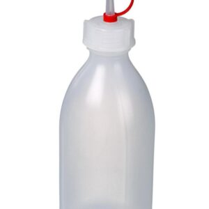 Bürkle Narrow Neck Bottle 250 ml, LDPE with Dropping Closure and Closing Cap