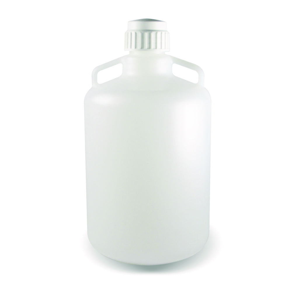 LLG Carboy with Handles, 50 L, PP with Screw Cap