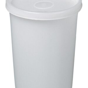 Bürkle All-Purpose Box 500 ml, Round, PE 75/95x127 mm, Translucent, with Screw Cap PE