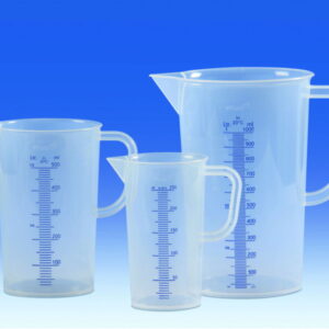 VITLAB Measuring Jug 100 ml, PP with Moulded Graduation, Blue