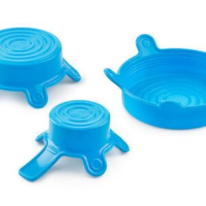 DWK Duran Silicone Lid Set Size S, M, L, Cyan