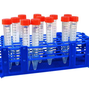 LLG Test Tube Rack, White, PP for 21 Tubes, Diam Ø 30mm, 7x3, 107x252x71mm