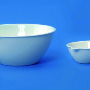 LLG Evaporating Dish 274/4, 265 mL, 112 x 50 mm, Flat Bottom with Drain