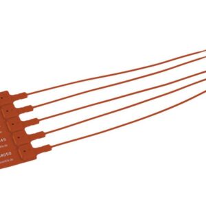 Security seal 260 mm red numbered in sequence pack of 100