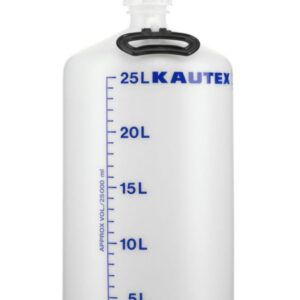 Kautex Textron Carboy, PE, 25 L, With Handle, With Base, Threaded Cap