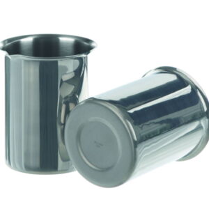 BOCHEM Beaker 250 ml, 18/10 Steel with Rim and Spout
