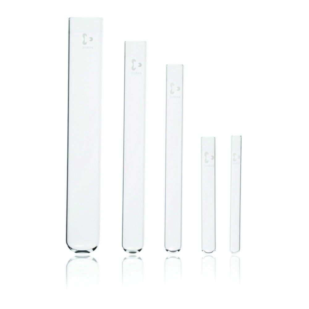 DWK Duran Test Tubes 16x130 mm, without Rim, Pack of 100