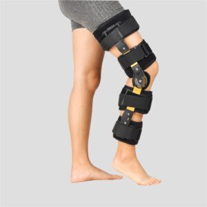 ROM Knee Brace Fixed Support 10 – 120 degrees II Black- Universal