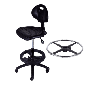 Industrial PU Draughtsman Chair