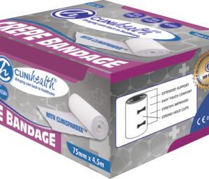 Crepe Bandages 75mm x 4.5M CliniHealth – 1s