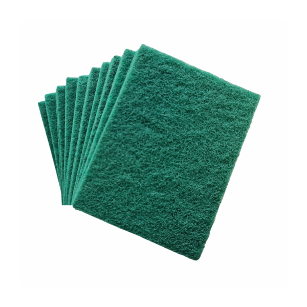 Green Scouring Pads 10 Pack (21cm X 14cm)