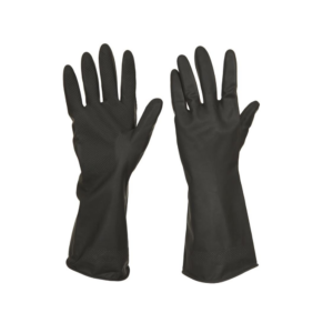 Black Rubber Household Gloves