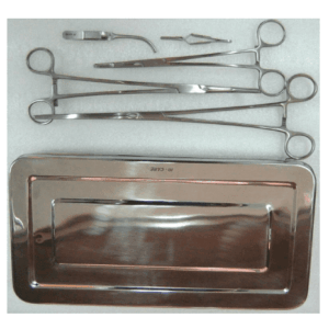 Surgical Vascular Clamps Set With Tray