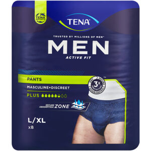 TENA MEN LARGE ACTIVE FIT PANTS PLUS 8s