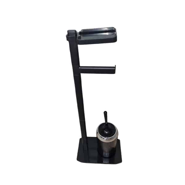 Toilet Brush Set Freestanding (Black)