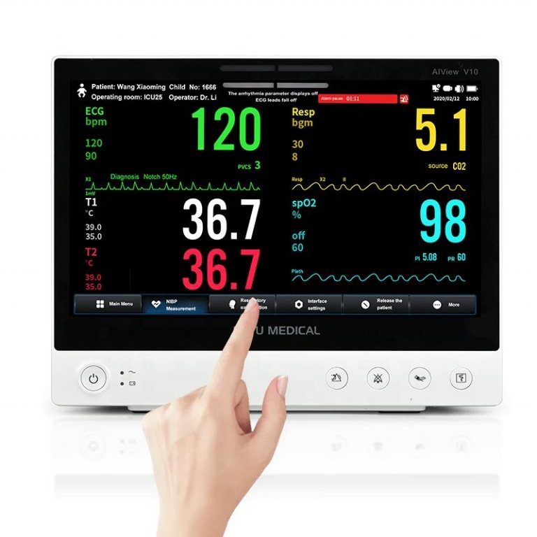 Medical Portable Patient Monitor With Trolley