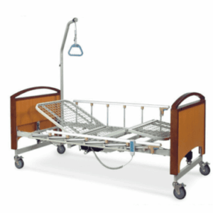 Fs3231Wm Bed With Battery Back Up, Sides And Overbed Pole