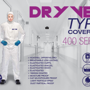 150Gsm 400 Series Dryvek Coverall Pvc Cat 5/6 Exposure Proof – Min 500 Units