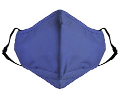 3 Layer High Quality Cotton Face Mask – Blue – Min 100 units