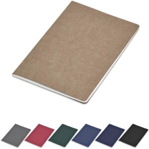 A5 Soft Cover Kraft Notebook – FSC Certified Eco Friendly Paper (80 Lined Pages)
