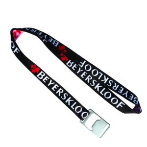 Bottle Opener woven Lanyard – Min Order 100 units