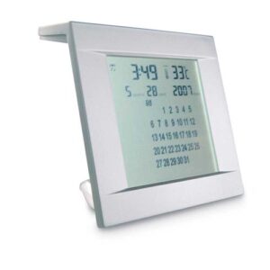 Solar dual powered desk clock