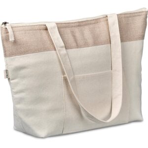 Arshi Cotton & Jute 12 Can Lunch Cooler – Eco Friendly Cooler Bag