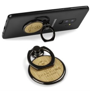 Bamboo Ring Grip & Stand – Eco Friendly Phone Accessory