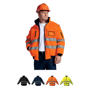 Barricade Jacket With Reflective High Vis Stripes, ID Pocket & Removable Sleeves