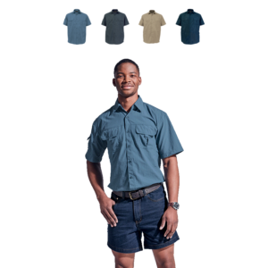 Barron Delta Bush Shirt Short Sleeved with UV Protection Avail Various Colours