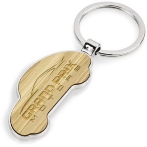 Car Shaped Bamboo Executive Brandable Keyholder
