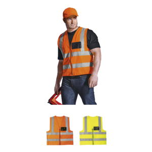 Contract High Visibility Reflective Waistcoat – Available in Safety Orange or Safety Yellow