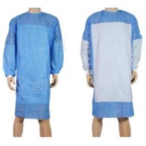 Disposable STERILE Reinforced 50gms surgical gown – CE & FDA certified. Min 25 units