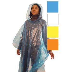Unisex Disposable Poncho Orange