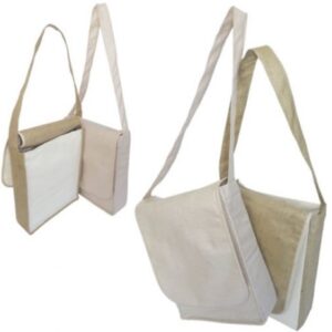 Natural Cotton & Hessian Conference Bag – Size: 350*300*100mm –