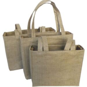 Natural Jute Bag (Large) – Size: 460mm x 350mm x 120mm – Min Ord