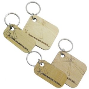 Pine Wood Keyrings (60*30) – Min Order: 250 units