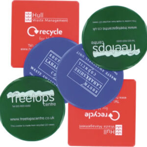 Recycled Retail Packaging Square Coasters – Printed 1 Colour – M