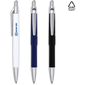 Eco Friendly Ball Pen Made From Recycled ABS Plastic With Quality Black Ink