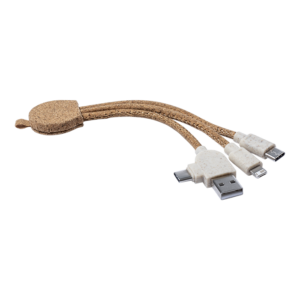 Eco Friendly Cork Multi Charger Cable
