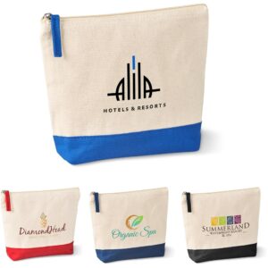 Eco Friendly Cotton Cosmetic Bag & Toilety Bag or Can Also be used as to hold Tech Accessories