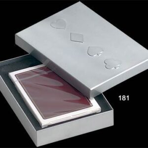 playing cards single in die cut foam in alu box