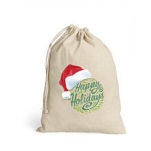 Sleigh Bells Drawstring Bag
