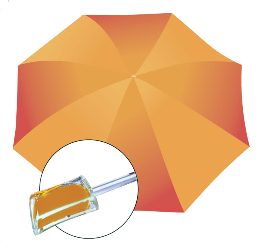 Funky Fresh Rain Umbrella – Avail in: Orange