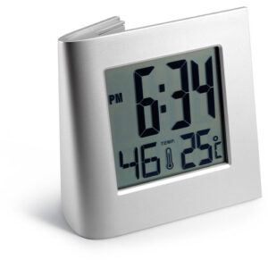 Solar powered desk clock