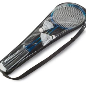 2-player badminton set including shuttlecocks.